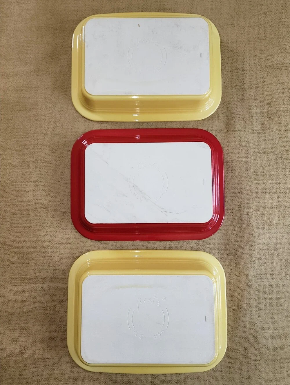 Fiestaware Fiesta Rectangular Baker Yellow Red Bake Dish